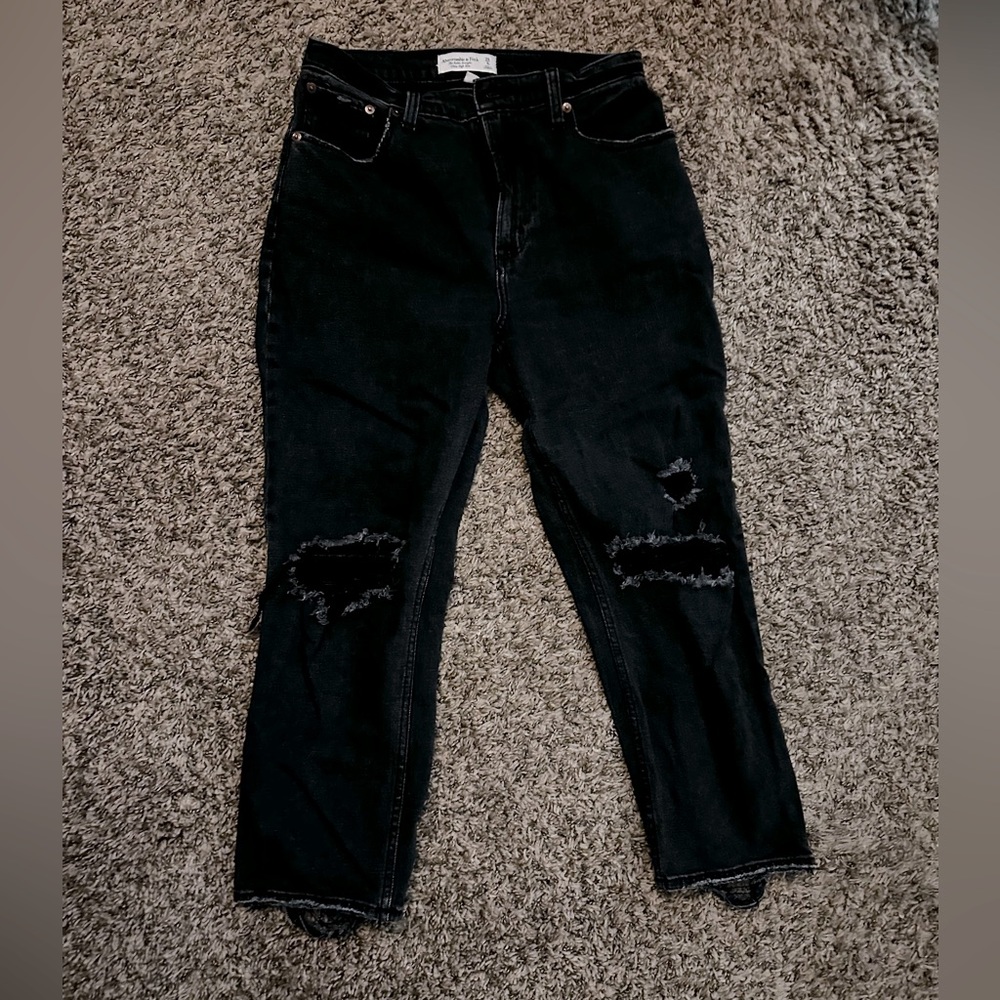 Abercrombie and Fitch Ankle Straight Ultra High Rise 28/6 short curve love